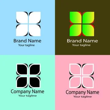 Harmonious Growth logo design Stock Illustration