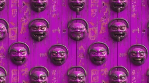 Harmonious Knocker Diagonal Motion Video stock 306463859