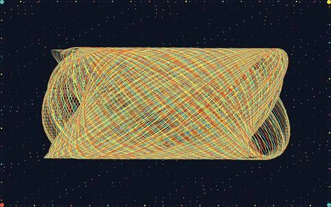 Harmonograph Orbits Abstract Geometric Pattern Background Stock Illustration