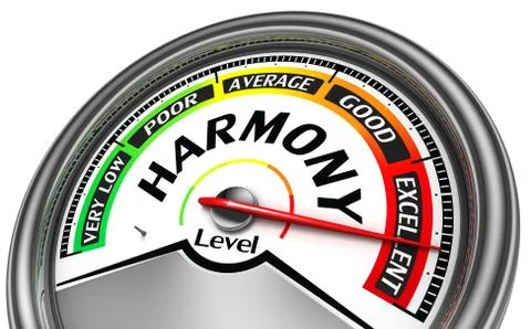 Harmony conceptual indicator Stock Illustration