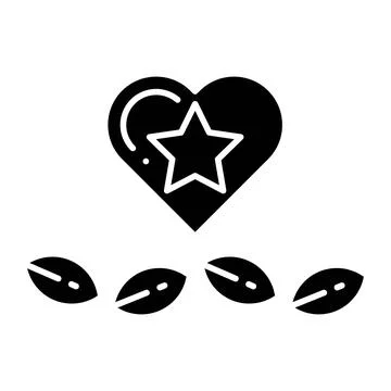 Harmony Glyph Icon Stock Illustration
