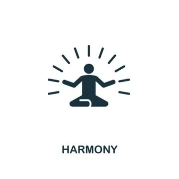 Harmony icon. Premium style design from teamwork icon collection. UI and UX Stock Illustration