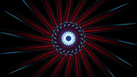 Harmony kaleidoscope pattern in a seamless loop. Stock-Footage 273556276