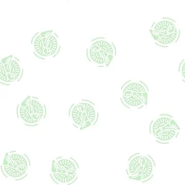 Harmony meditation glyph vector seamless pattern Illustrazione stock