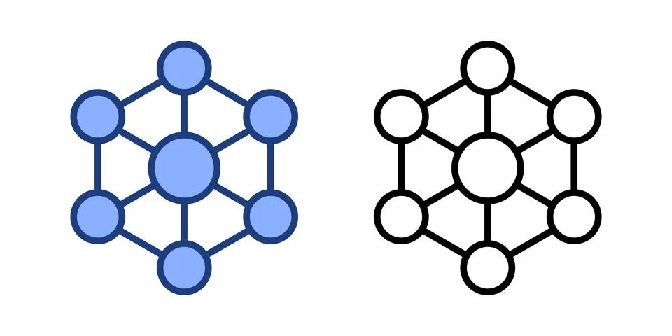 Harmony network Stock Illustration