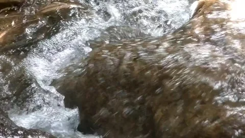 Harmony of the rocky river flow Stock Footage 333157885