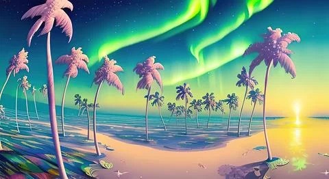Harmony of swirly clouds starry night deep blue Illustrazione stock