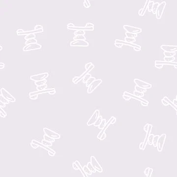 Harmony zen line vector seamless pattern Stock Illustration