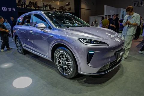 HarmonyOS-powered vehicles debut at the 23rd China Changchun Auto Expo Stock-Fotos