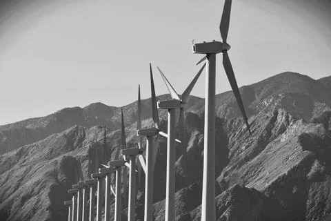 Harnessing the Desert Breeze Stock Photos