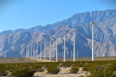 Harnessing the Desert Wind Stock Photos