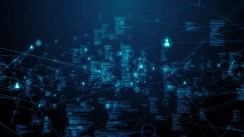 Harnessing the Potential of Big Data Cloud Computing IoT AI Technology Global Stock Footage 245320983