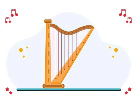 Harp Concept Illustration Stock Illustration