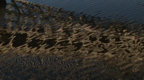 Harp Flag, Dublin reflected in the River Liffey 库存影片 387309