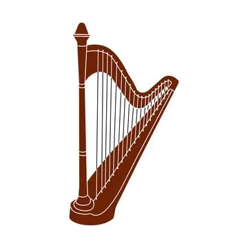 Harp icon design Stock Illustration