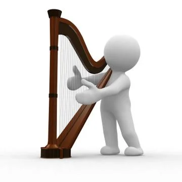 Harp Stock Illustration