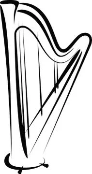 Harp Stock Illustration