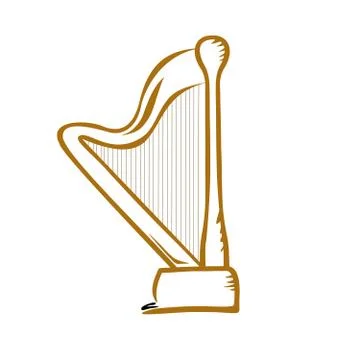 Harp Ilustração Stock