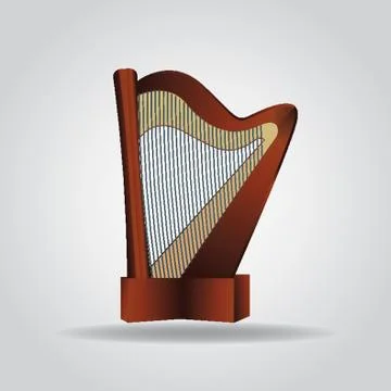Harp Stock Illustration