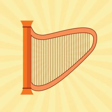 Harp Stock Illustration