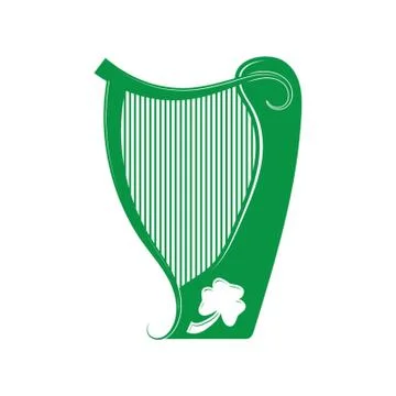 A Harp Illustration イラスト素材