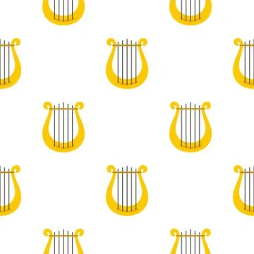 Harp pattern flat Stockillustratie