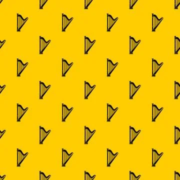 Harp pattern vector Stockillustratie