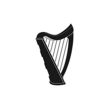 Harp Vector Stock Illustration