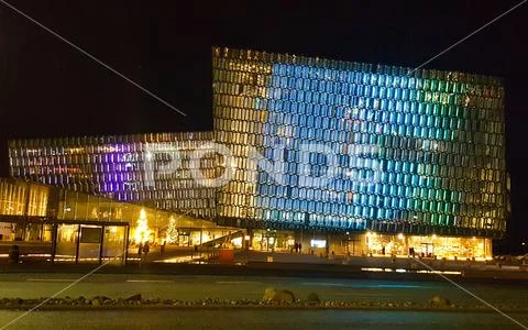 Harpa is a concert hall and conference centre. Stock Photos