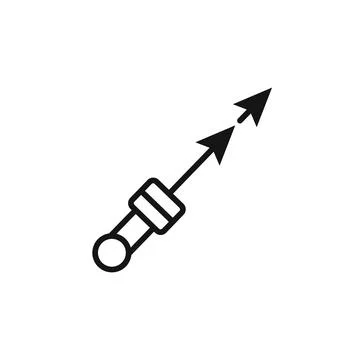 Harpoon icon logo sign vector outline Illustrazione stock