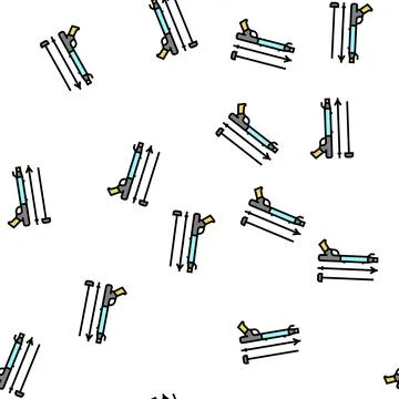 Harpoon weapon vector seamless pattern sign Stockillustratie
