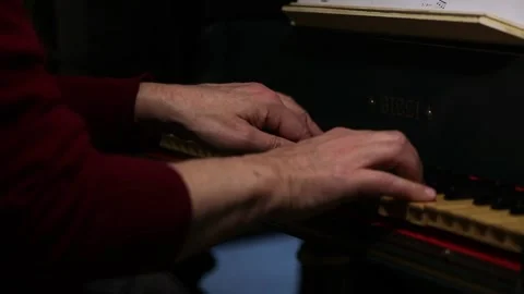 Harpsichord left focus Stock Footage 152140260