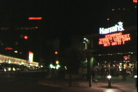 Harrah's Corner-Night Video stock 817925