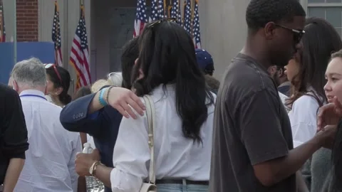 Harris accepts the defeat but does not give up the fight to bring the light back Vídeo Stock 290983803