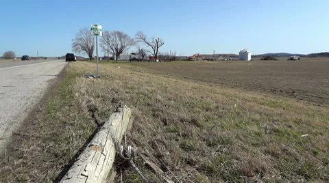 Harrisburg Storm Damage 1 HD Farm Damage Stock Footage