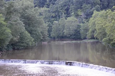 Harrison County dam view Foto stock