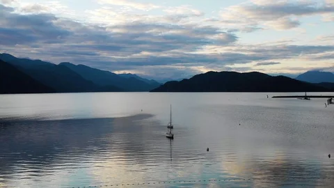 Harrison lake Stock Footage 111910430