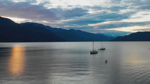 Harrison Lake Stock Footage 111910531