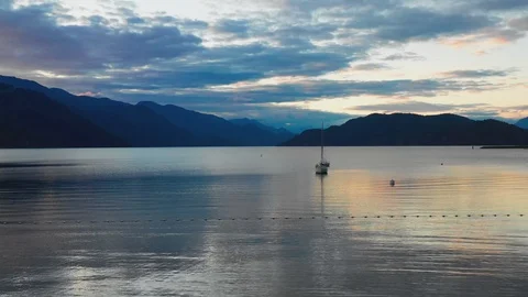Harrison Lake Stock Footage 111910635