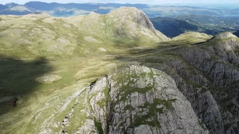 Harrison Stickle in the distance Stock Footage 215644619