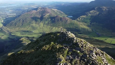 Harrison Stickle, Lake District Stock Footage 215467479