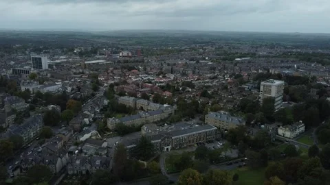 Harrogate &amp; High Harrogate Park - Drone View 360 库存影片 252134472