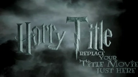 Harry Potter Movie Title text Stock After Effects