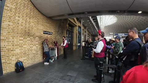 Harry Potter Platform 9 3/4. Stock Footage 276606957