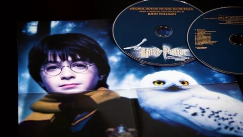 Harry Potter poster inside John Williams... | Stock Video | Pond5