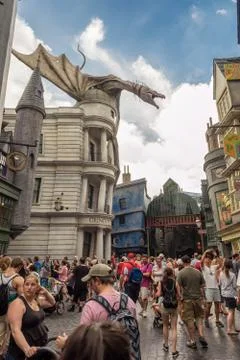 The harry potter ride at universal studios florida Foto stock