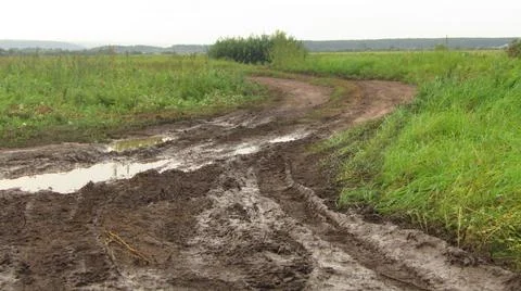 Harsh Siberian roads Stock Photos