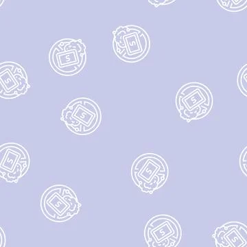 Harsh soap line seamless pattern Illustrazione stock
