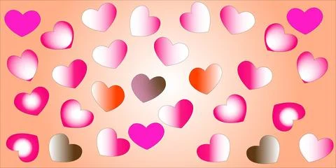 Hart background Stock Illustration