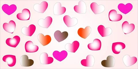 Hart background Stock Illustration